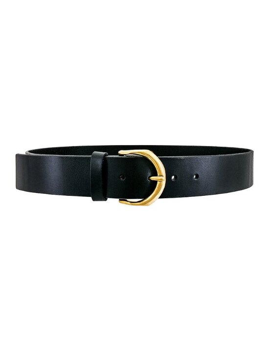 Janessa Leone Cato Belt in Black Leather